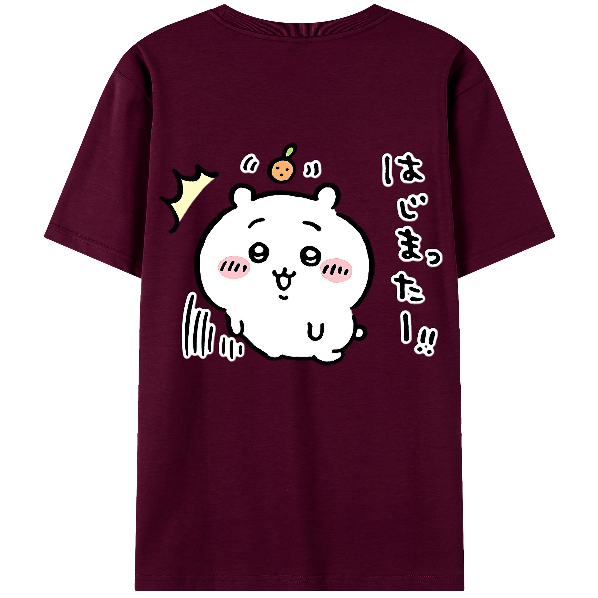 （画像用） ちいかわ ちいかわ Chii-kawa chiikawa レディース半袖Tシャツ(バックプリント)